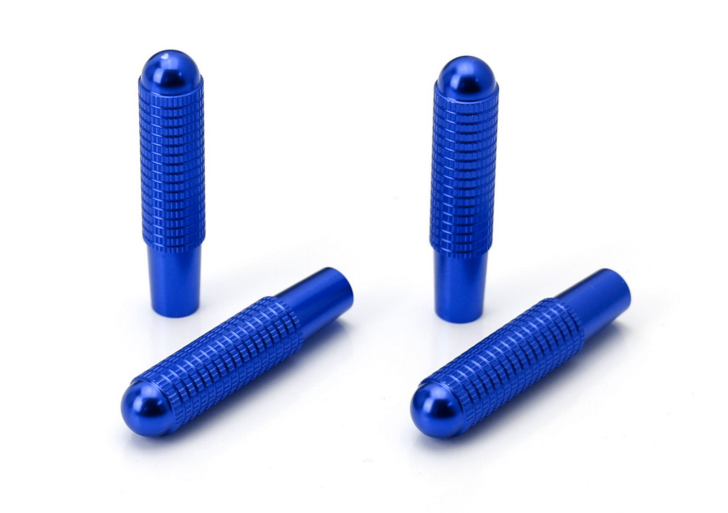 Blue Aluminum Bolt-On Replacement Door Lock Knobs for 2014+ Mercedes CLA & GLA Class - Premium Security Upgrade for Car Enthusiasts