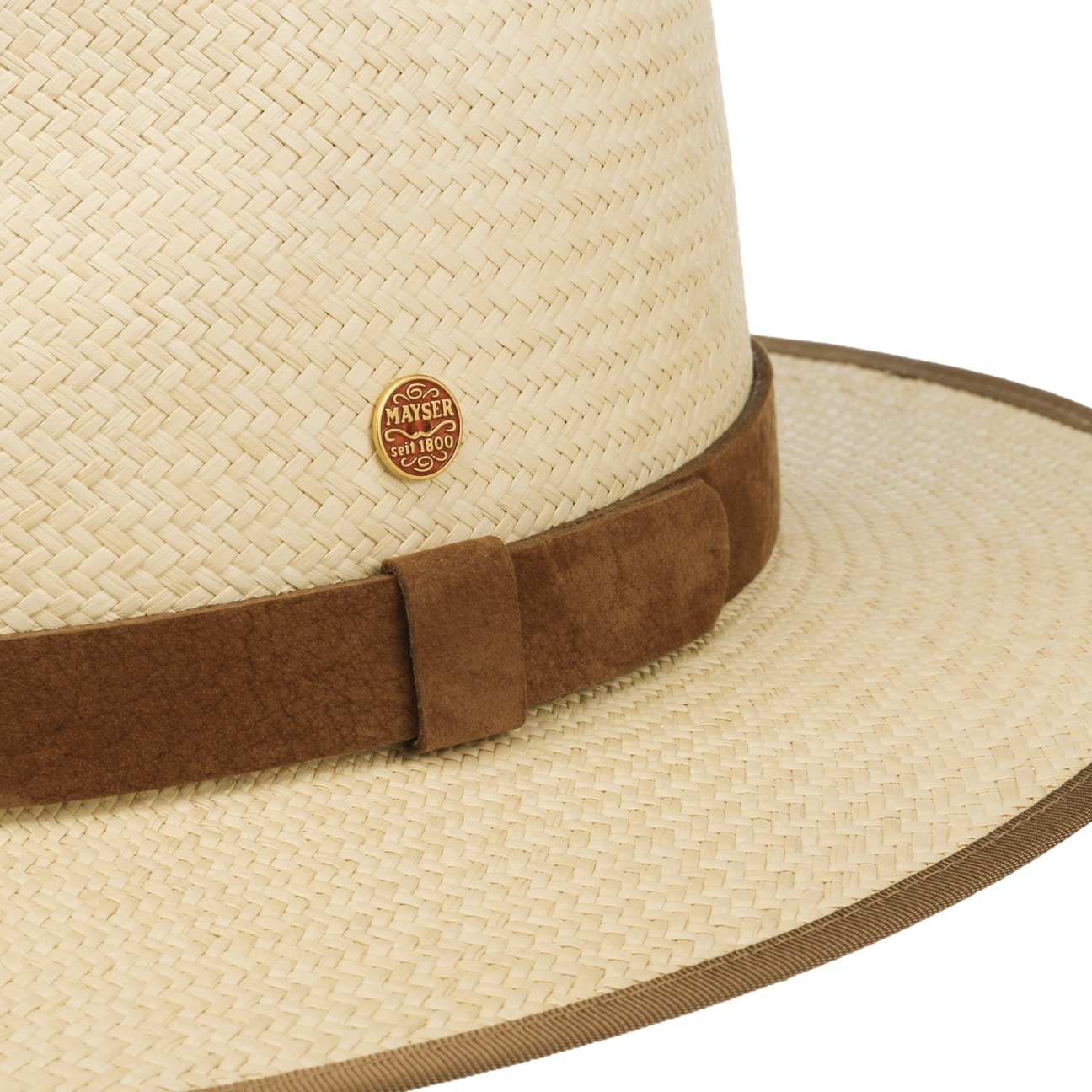 Authentic Fernando Panama Hat by Mayser - Handwoven Straw Sun Hat for Men & Women - Perfect for Beach, Summer Vacations & Outdoor Adventures