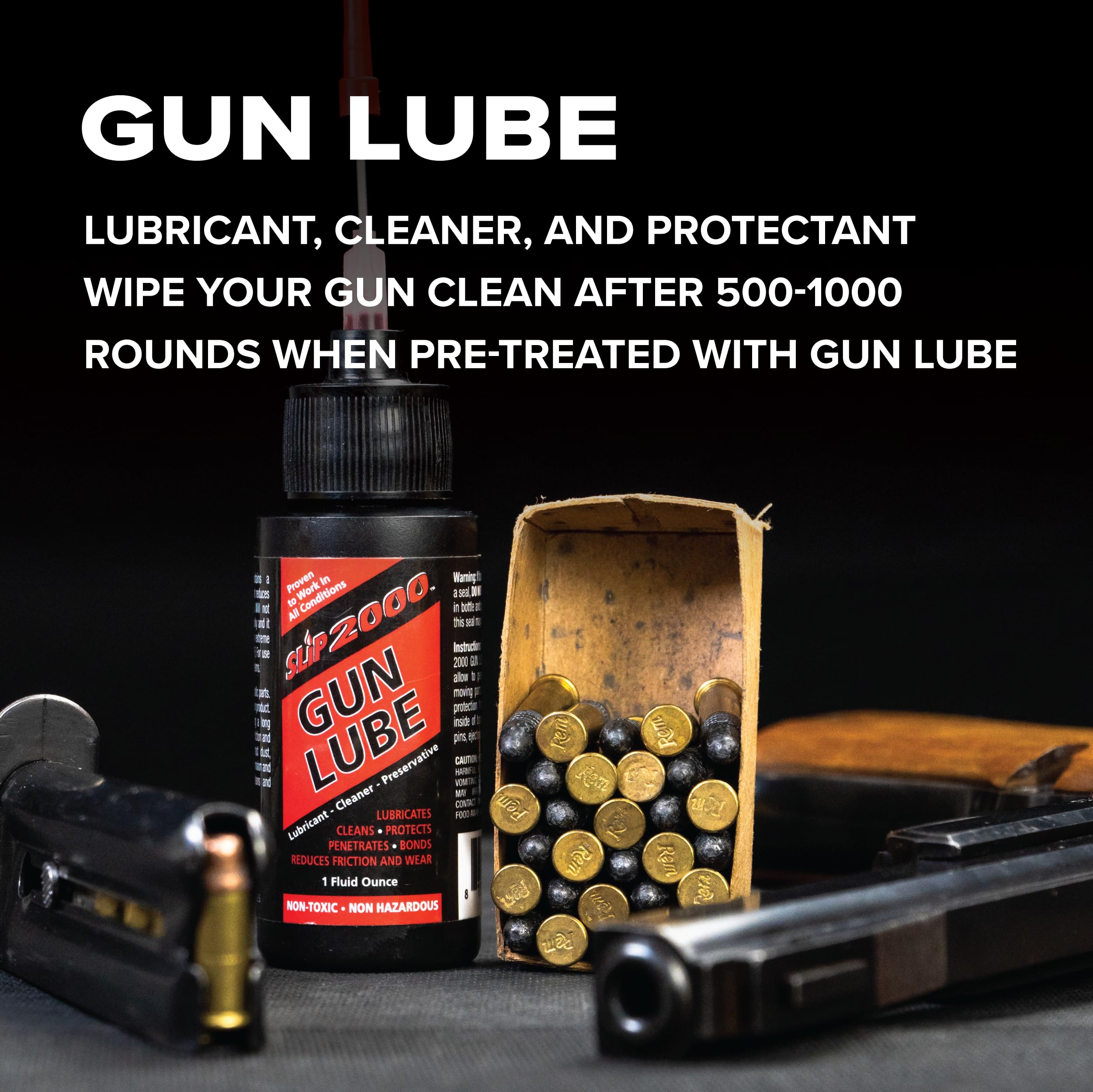 SLIP 2000 Ultimate Gun Cleaning Kit - Includes Gun Lube, 725 Gun Cleaner & Carbon Killer Bore Cleaner - Combo Pack for Firearm Maintenance & Protection | Perfect for Hunting, Shooting Range & Gun Enthusiasts