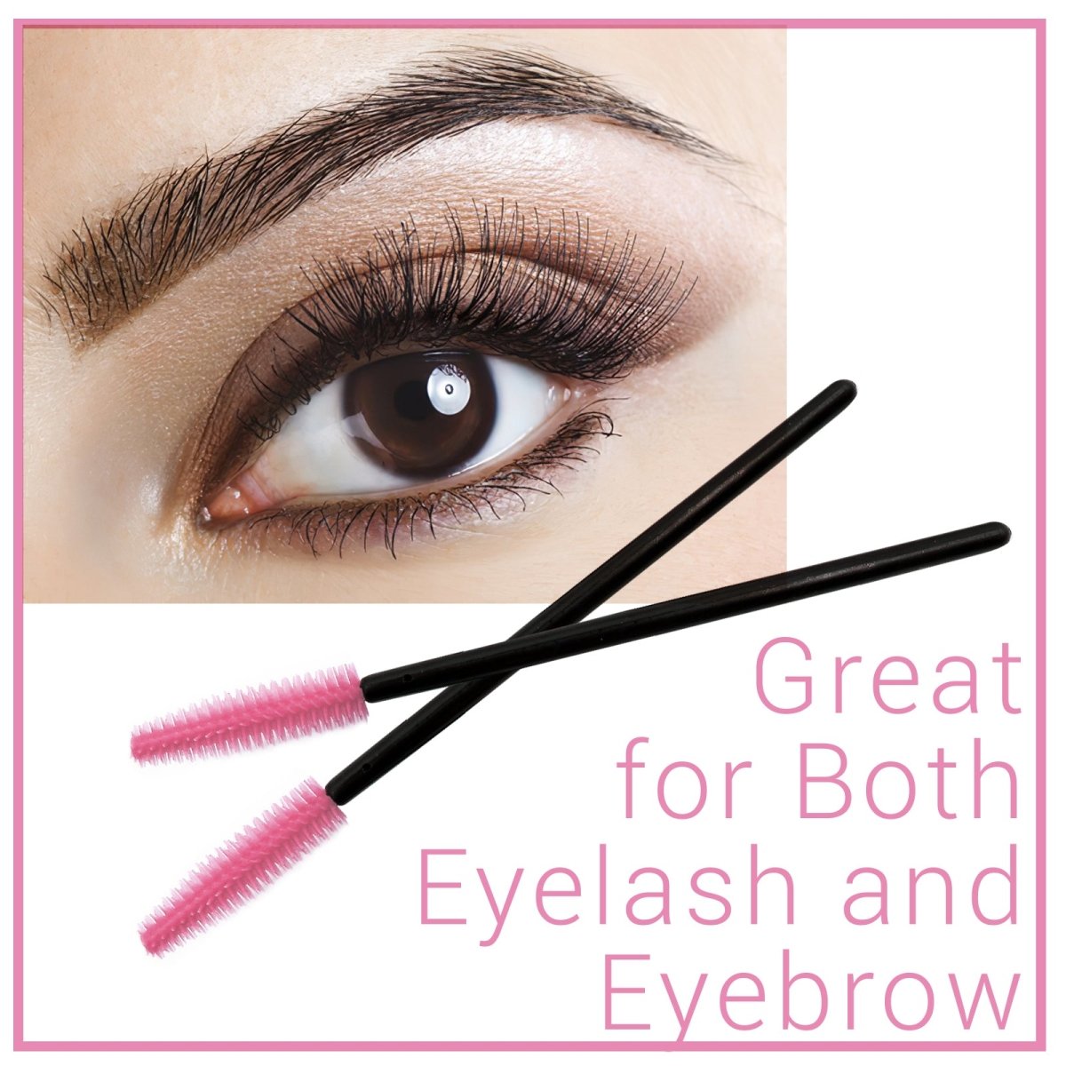 Professional Silicone Eyelash Brush - Mascara Applicator Wand for Voluminous Lashes | Perfect for Makeup Artists & Home Use