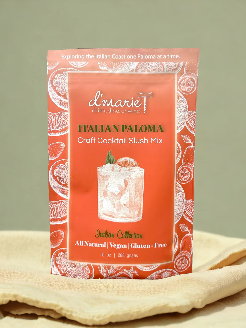 Italian Paloma Cocktail Slush Mix - Refreshing Grapefruit & Tequila Drink Mix for Summer Parties, Poolside Relaxation & Mexican-Themed Gatherings