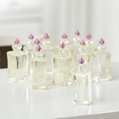 Fancy Clear Soap Bottles for Dollhouse Miniatures | Decorative Mini Soap Dispensers | Perfect for Dollhouse Decor, DIY Crafts & Miniature Collections