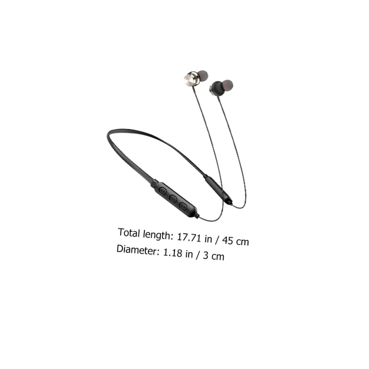 KONTONTY Wireless Earbuds with Neckband - Stereo Sound, IPX5 Waterproof, Comfortable Bluetooth Headphones for Running, Gym, Workout & Daily Use