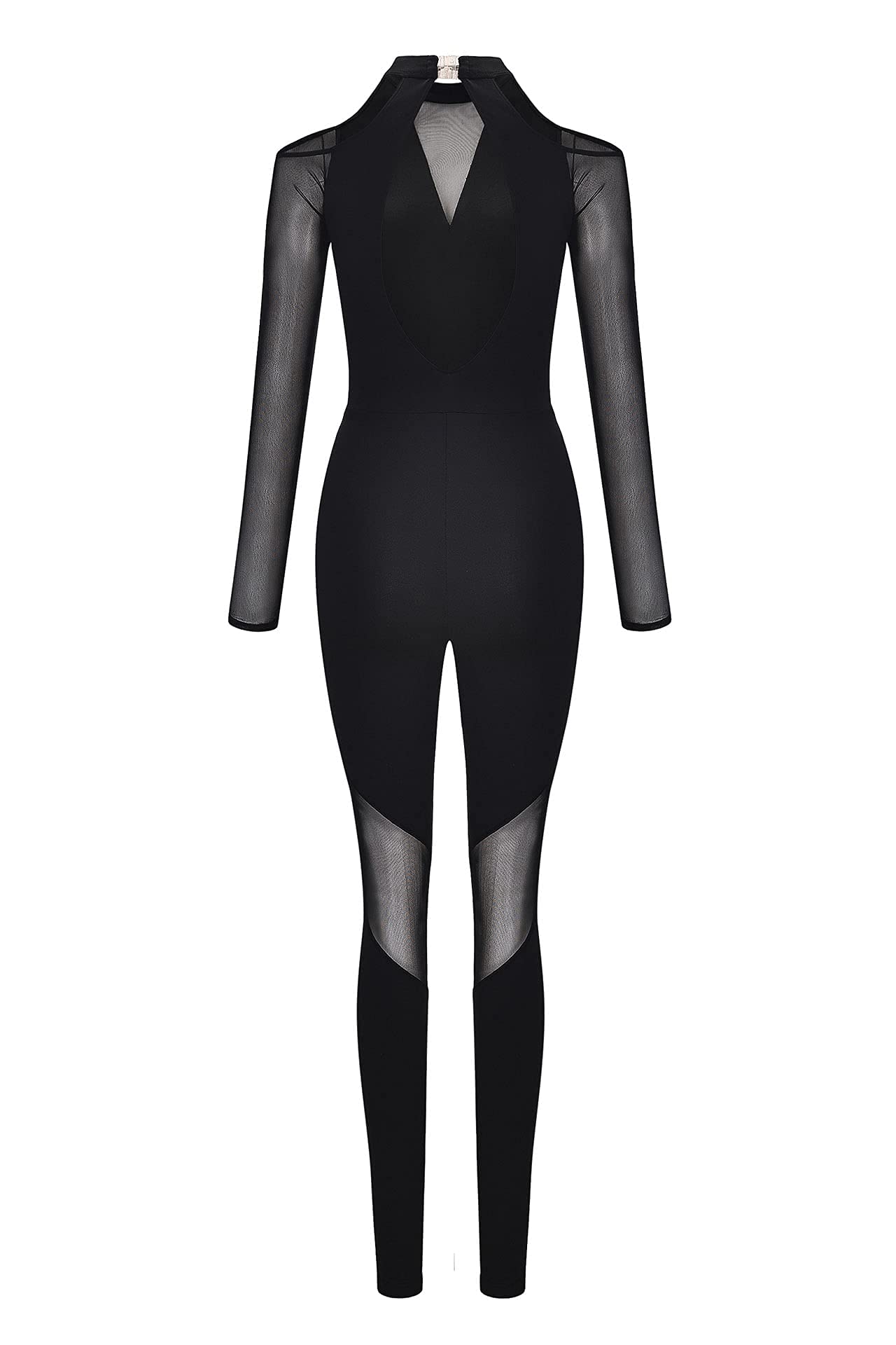 Women's Long Sleeve Dance Unitard with Soft Mesh Panel - Stretchy & Comfortable Leotard for Ballet, Yoga, Gymnastics & Performance Wear