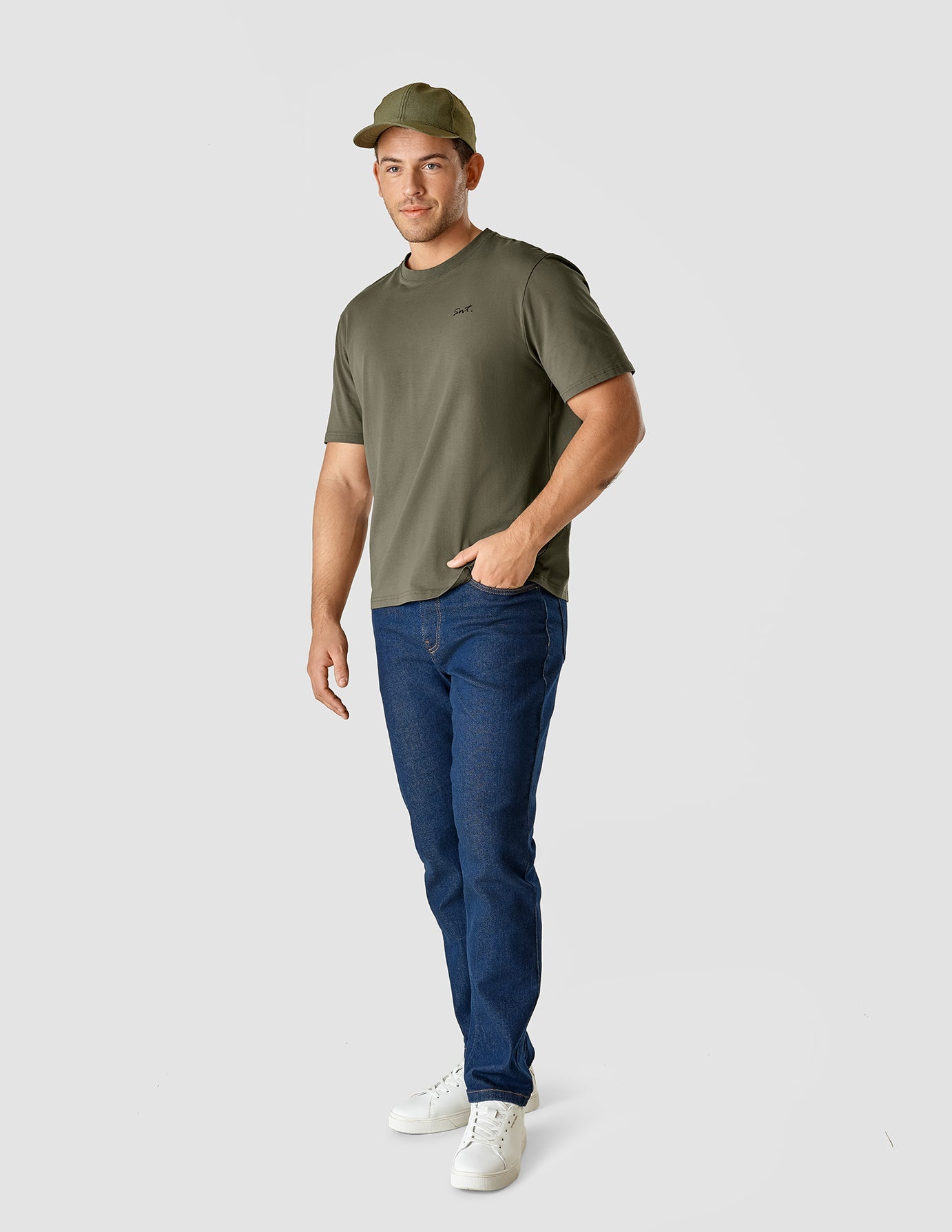 Premium Supima Cotton T-Shirt for Men - Box Fit, Legacy Remote Green - Perfect for Casual Wear, Travel & Everyday Comfort