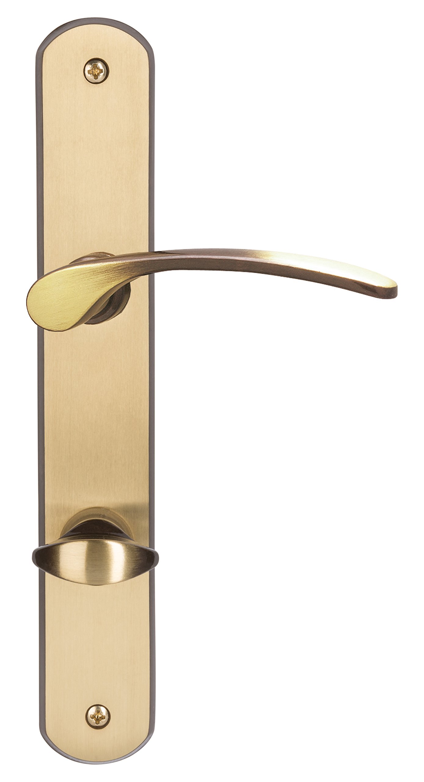 Amos Burnished Brass Bathroom Door Handle Set - Elegant WC Door Fittings for Home & Commercial Use (Model 32740103) | Perfect for Bathrooms, Restrooms & Interior Doors