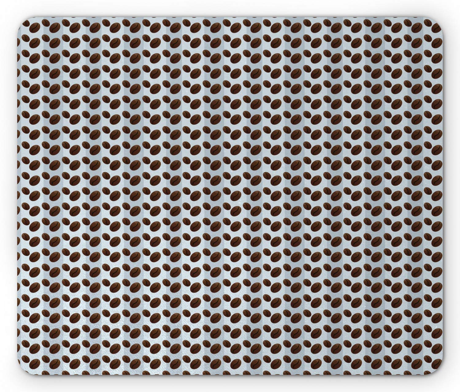 Ambesonne Non-Slip Rubber Mouse Pad with Cartoon Coffee Bean Pattern - Standard Size Rectangle Mousepad in Pale Ceil Blue | Perfect for Office, Gaming & Computer Workstations