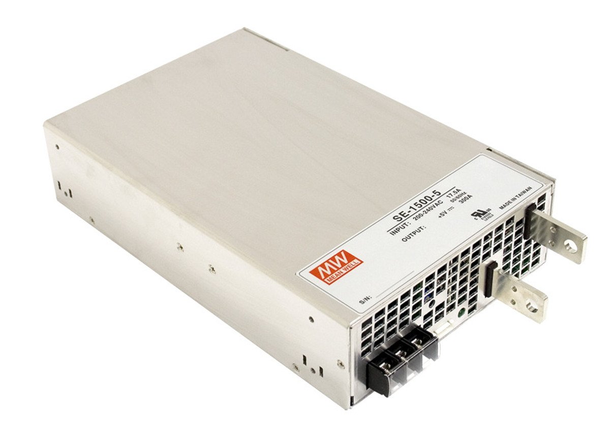 1500W 24V 62.5A Switching Power Supply (SE-1500-24) - High Efficiency AC to DC Converter for Industrial Equipment, LED Lighting, and Server Racks