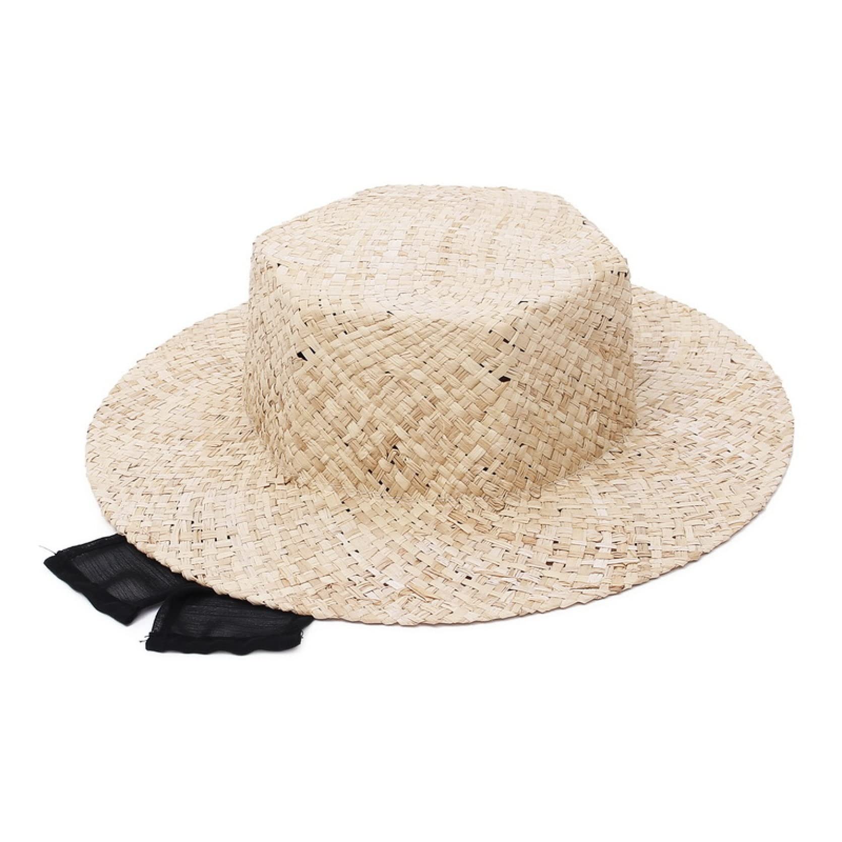 Stylish Hexagon Straw Sun Hat for Men & Women - Breathable Raffia Beach Hat with Wide Brim for UV Protection - Perfect for Summer Outdoor Activities, Vacations, and Beach Trips