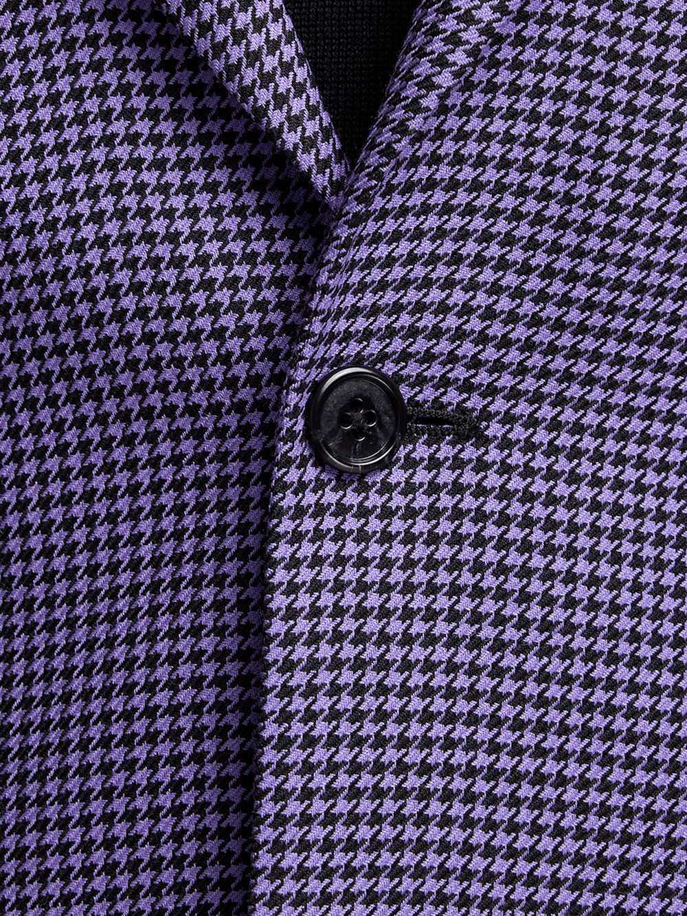 Premium Wool Houndstooth Single-Breasted Peak Lapel Blazer for Men - Elegant Purple Business Jacket - Perfect for Office, Weddings & Formal Events