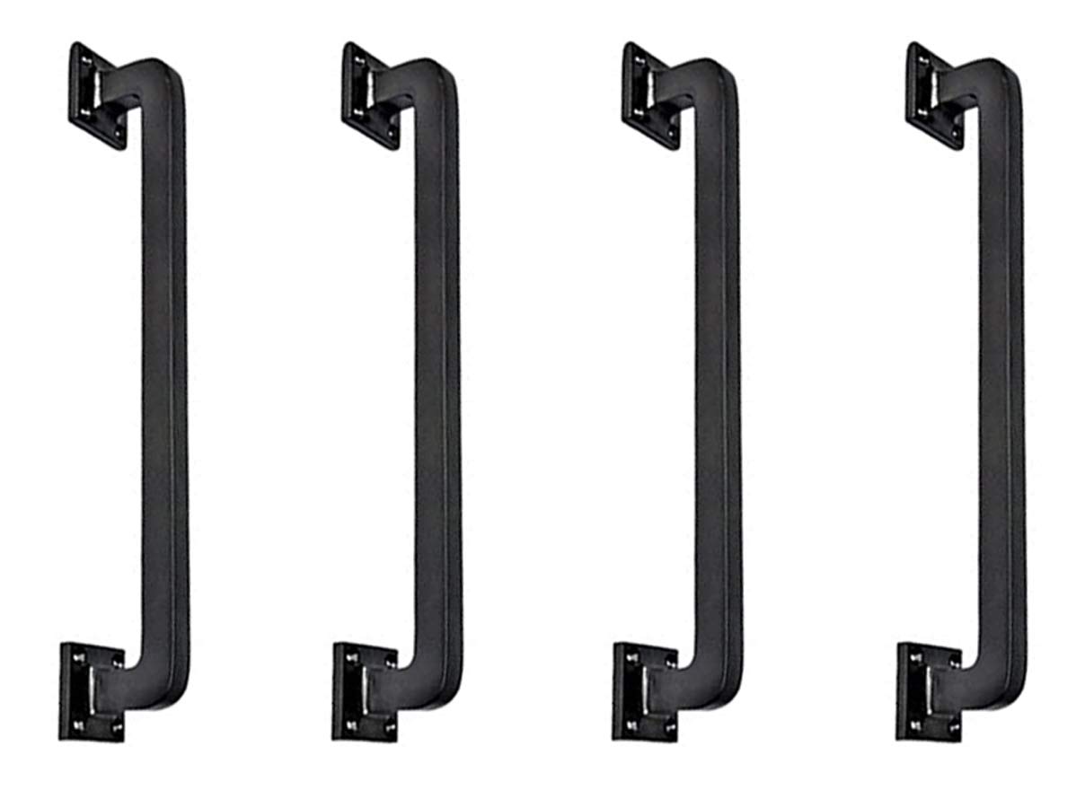 Vintage Cast Iron Sliding Door Handles - 12