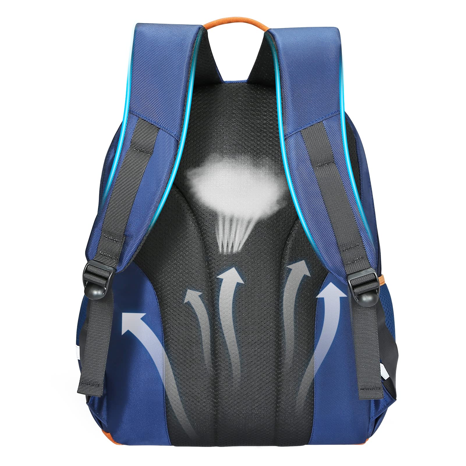 Kids School Backpack for Boys & Girls - Large Capacity Lightweight Book Bag for Students, Durable & Comfortable, Blue (Medium) - Perfect for School, Travel, and Daily Use