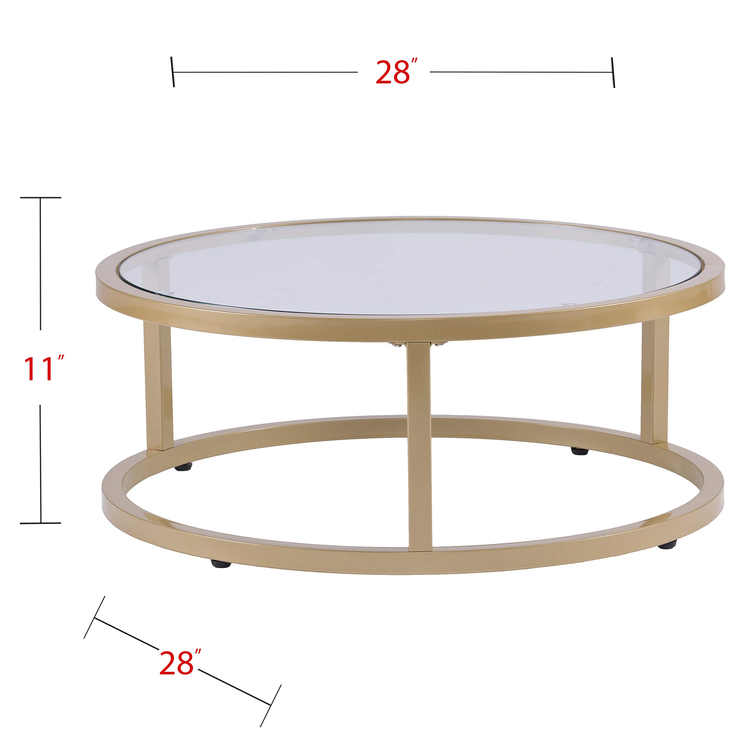 Glam Gold Nesting Coffee Table Set - Stylish Living Room Decor