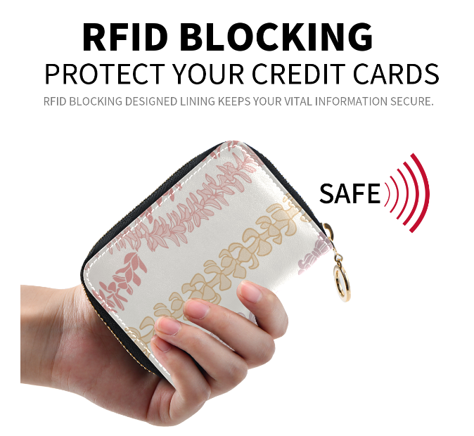 Forever Lei Mini Wallet for Women - Slim RFID Blocking Credit Card Holder with Zipper Pocket | Perfect for Travel, Shopping & Everyday Use
