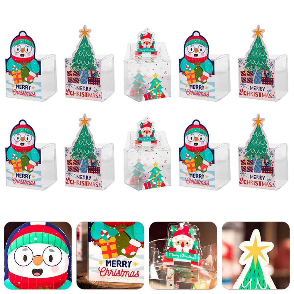 10Pcs Elegant Christmas Gift Boxes for Apples - Holiday Storage & Decorative Wrapping Solution | Perfect for Xmas Decor, Party Favors & Festive Present Packaging