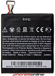 Original HTC One X Genuine Replacement Battery BJ 83100 - High Capacity 1800mAh Li-ion Battery for HTC One X Smartphone - Perfect for Travel, Work & Daily Use