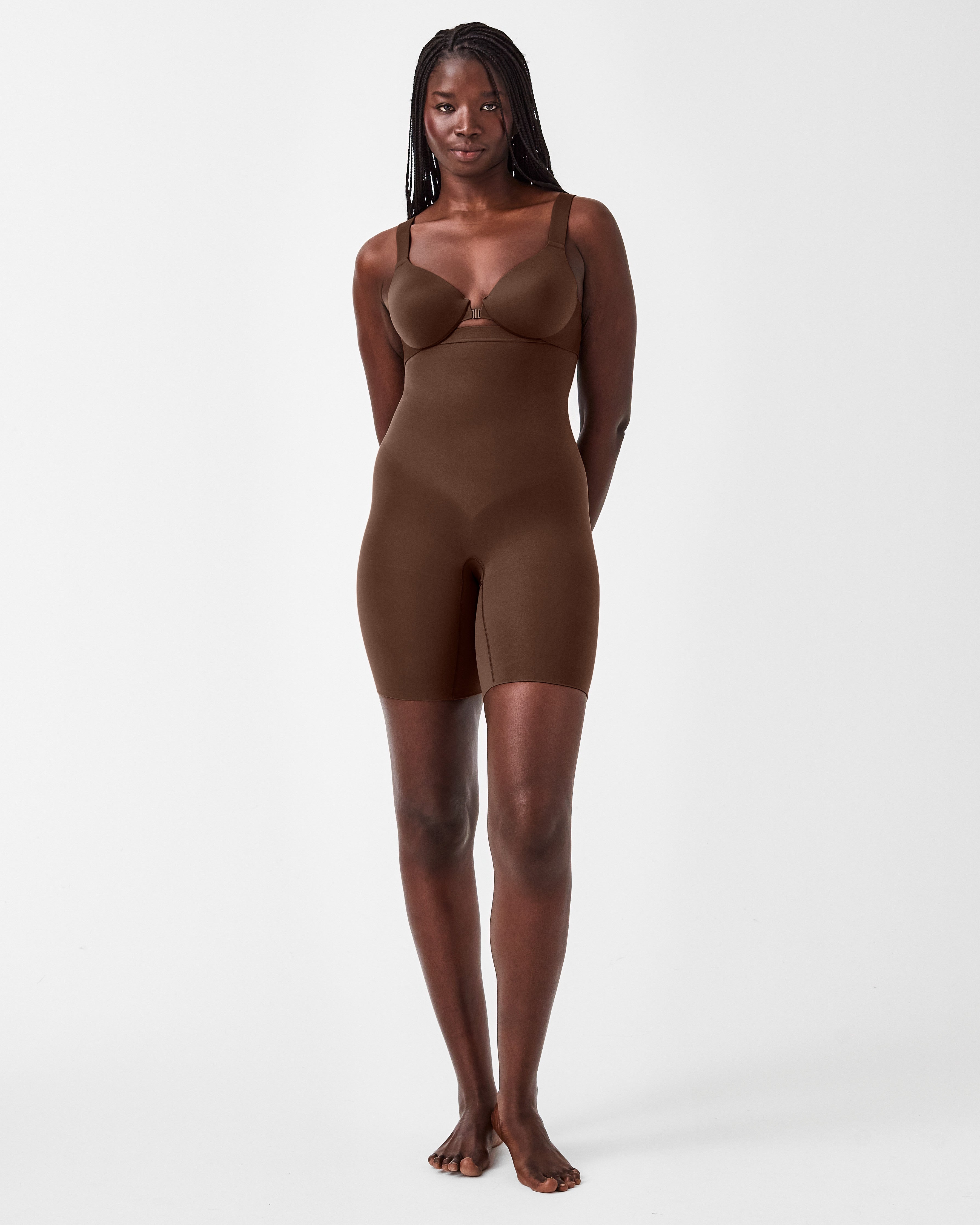 SPANX Sculpt™ Seamless Power High Waisted Mid Thigh Shorts - Shapewear for Women, Tummy Control & Slimming Underwear - Perfect for Dresses, Workout & Everyday Wear