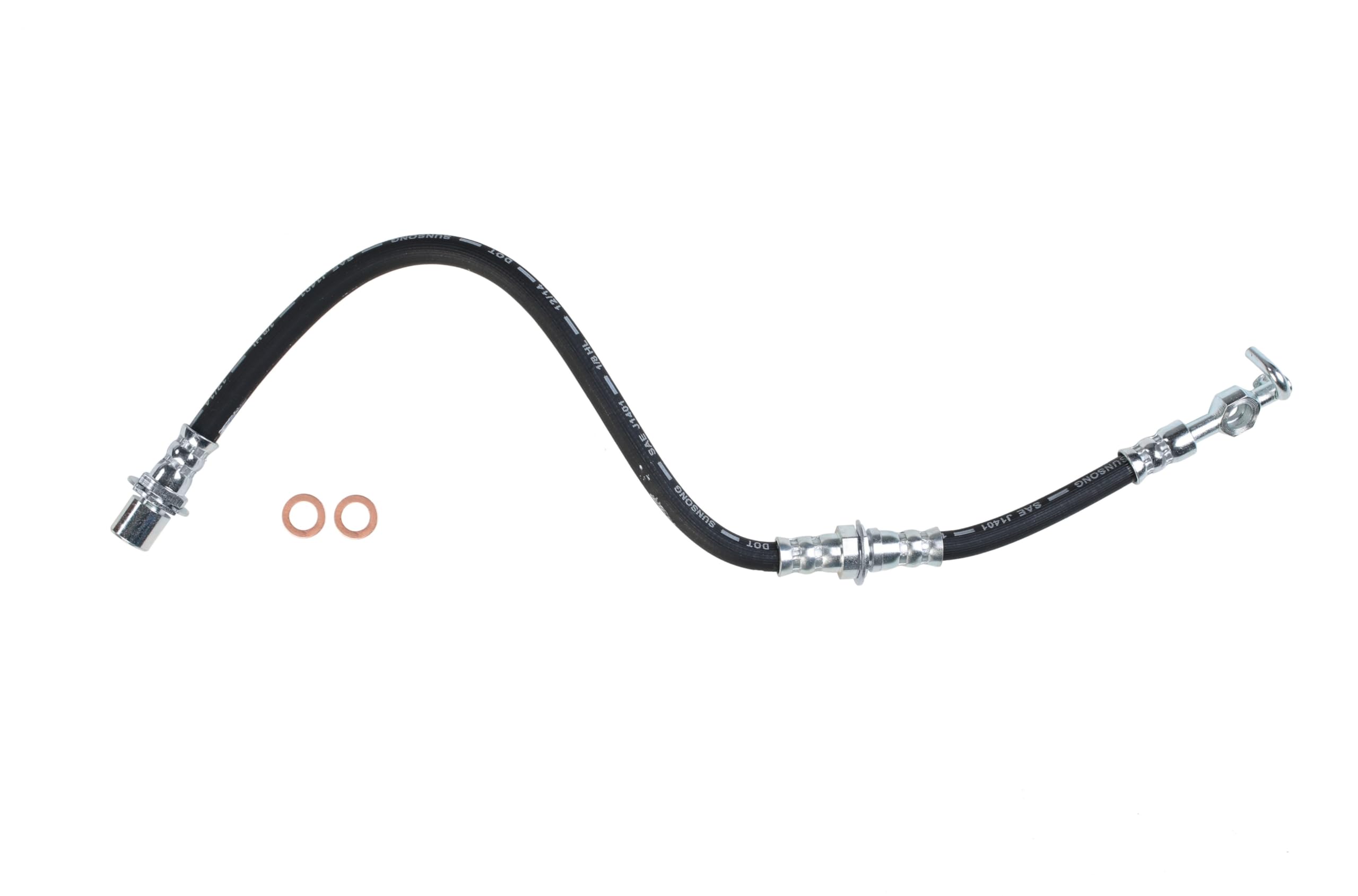 Sunsong 2201520 Brake Hydraulic Hose - High Performance Replacement for Smooth Braking | Perfect for Trucks, SUVs, and Off-Road Vehicles