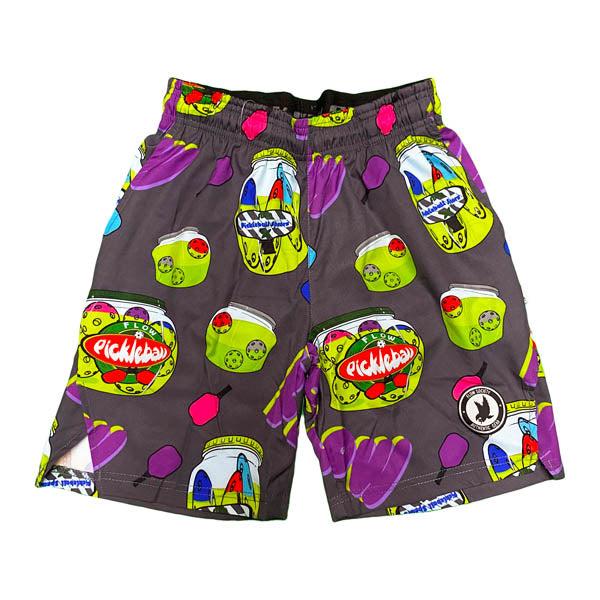 Boys' Black & Multi-Color Pickleball Jogger Shorts - Lightweight & Breathable for Sports & Casual Wear