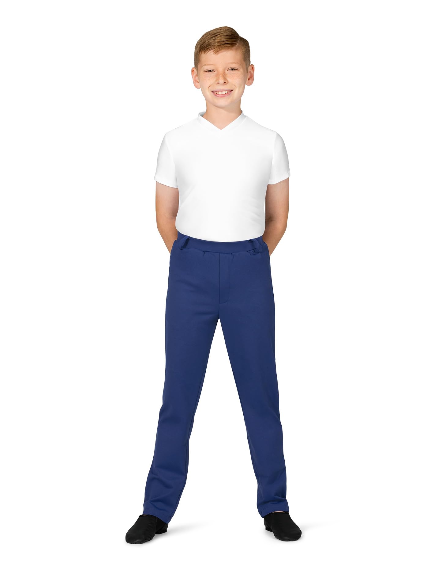 Double Platinum Boys Short Sleeve T-Shirt - Soft Cotton Crew Neck Tee for Kids (White, Size Intermediate) | Perfect for School, Playdates & Everyday Wear