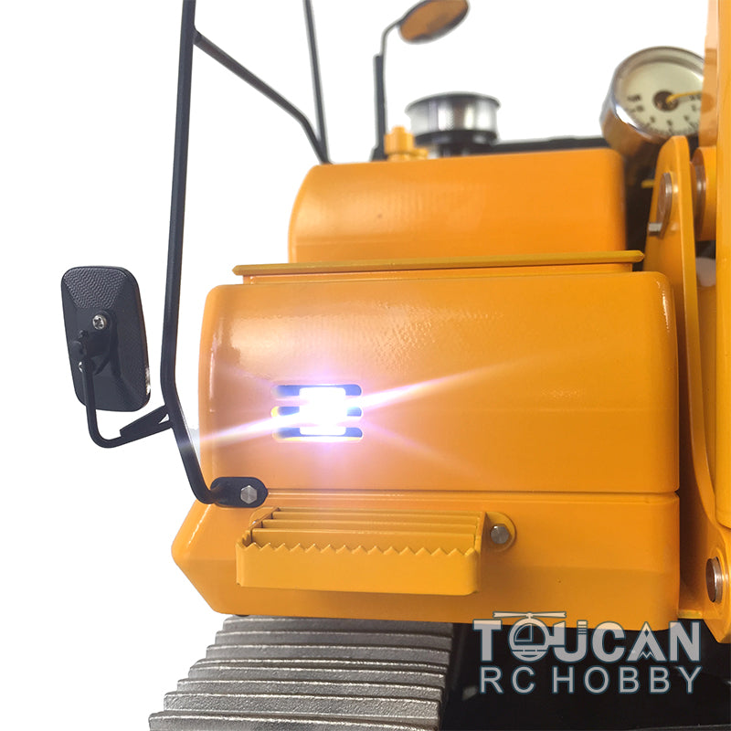 1/14 LESU PC360 Metal Excavator Truck Tracks Kit with Sprocket, ESC Motor & Metal Cabin - Heavy Duty Grab Grapple Bucket for RC Construction Vehicles - Perfect for RC Model Building, Construction Simulation & Collectors