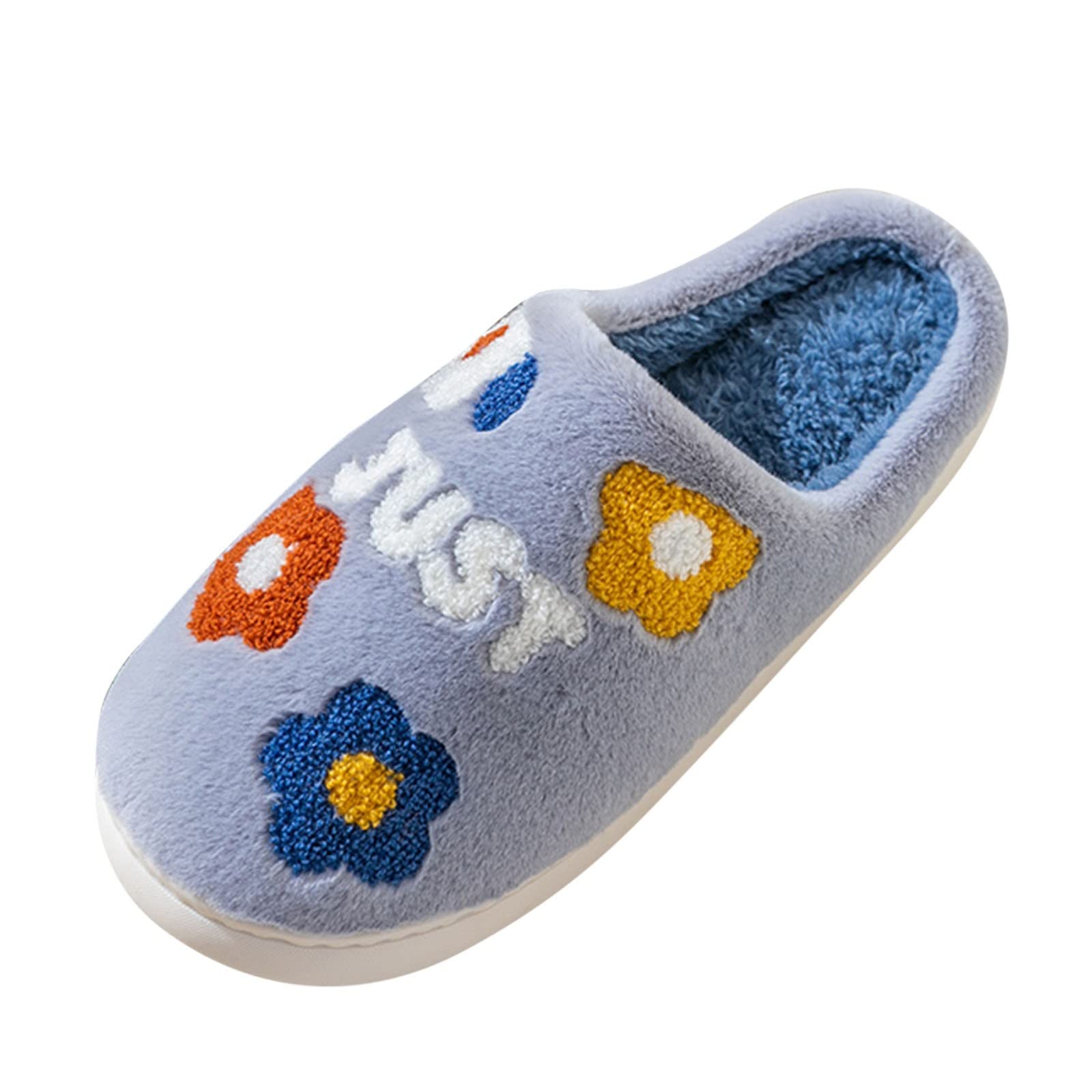Cozy Fuzzy House Slippers for Women & Men - Warm Winter Indoor Slippers, Washable Non-Slip Soft Comfort Slippers Size 11 - Perfect for Home, Office & Lounging