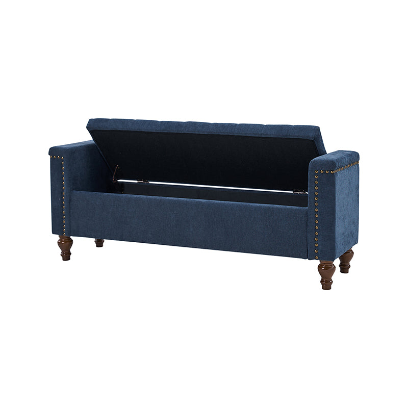 Rosana Storage Bench with Waterproof Fabric - Stylish Entryway Seating & Shoe Storage Organizer - Perfect for Living Room, Bedroom, or Mudroom Organization
