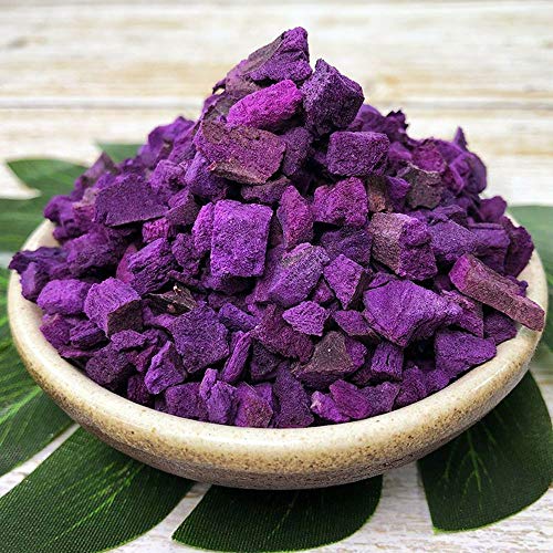 Premium Freeze Dried Purple Potato Crisps - Asian Origin, 35.27oz (1000g) in Resealable Net Bag - Perfect for Snacking, Baking & Healthy Recipes