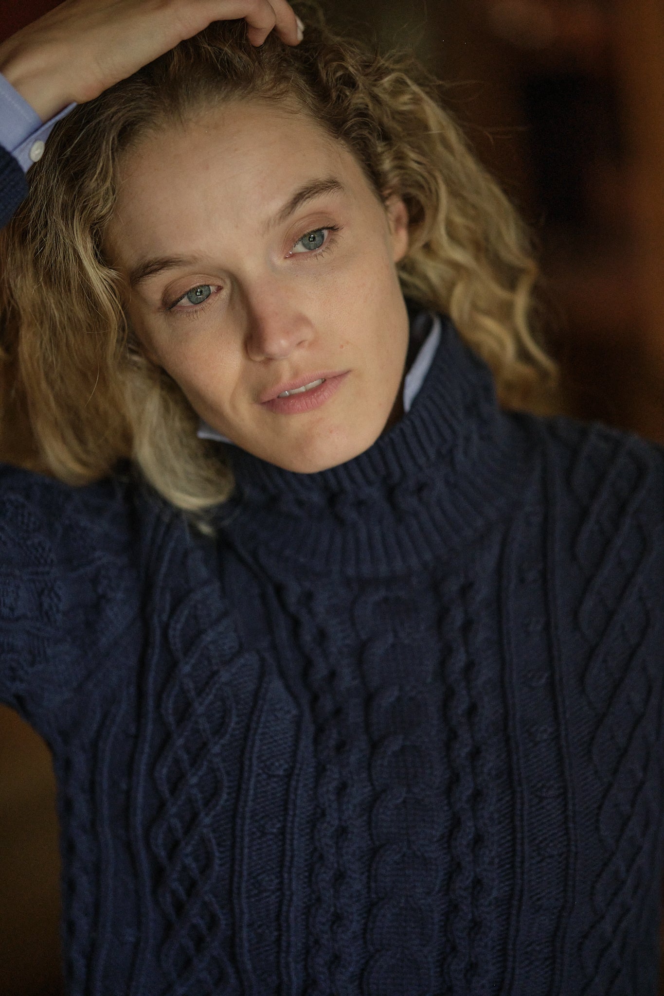 Stowe Navy Turtleneck Sweater for Women - Soft & Warm Winter Pullover - Perfect for Office, Casual Outfits & Holiday Gatherings