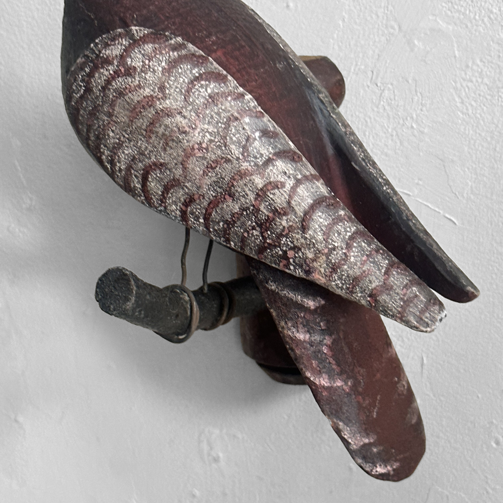 Handcrafted Black Forest Wooden Bird Carving (#513) - Perfect for Home Decor, Gift Giving & Nature-Inspired Collectibles
