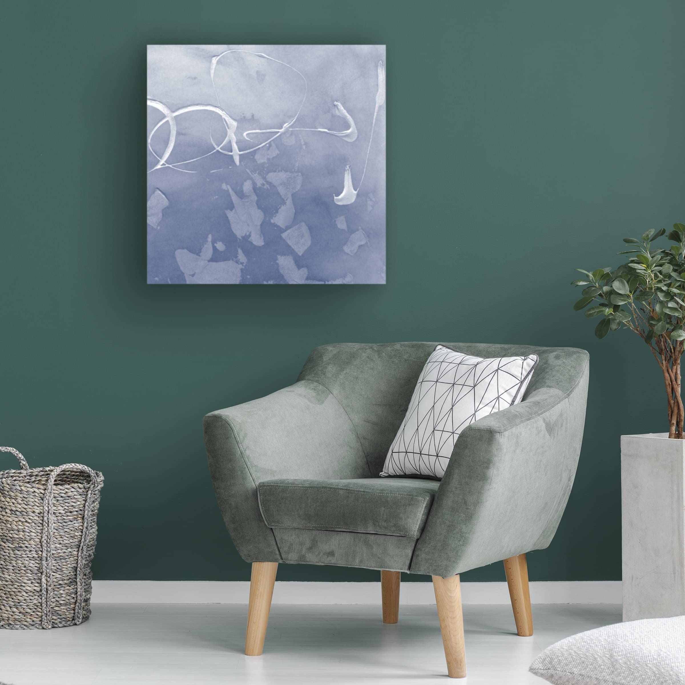 Trademark Fine Art 'Indigo Rule VIII' Canvas Wall Art by Megan Meagher - Modern Abstract Painting for Living Room, Bedroom & Office Decor