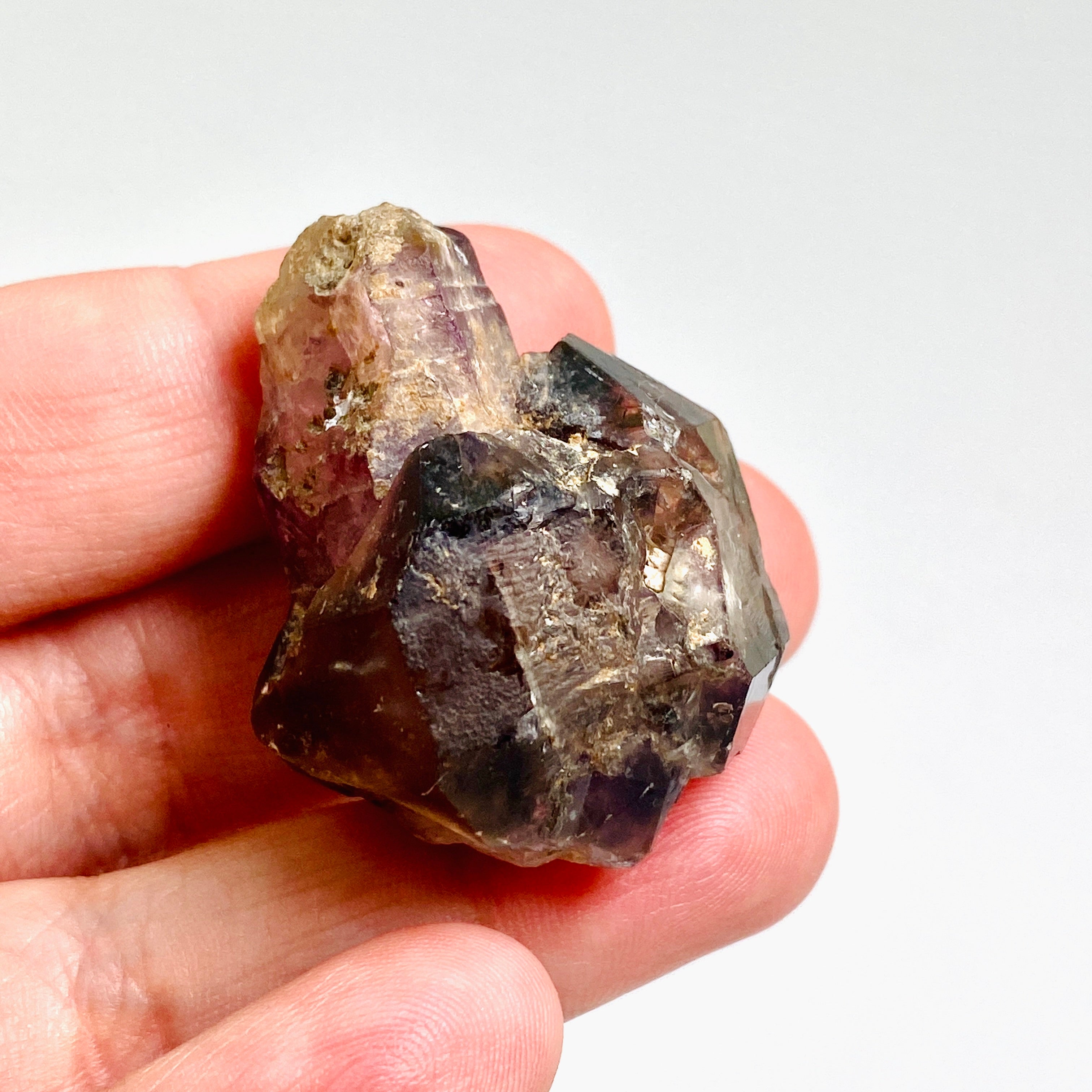 Natural Smokey Amethyst Scepter Crystal with Inclusions - Similar to Super Seven & Brandberg (CR3734) - Perfect for Meditation, Energy Healing & Crystal Collections