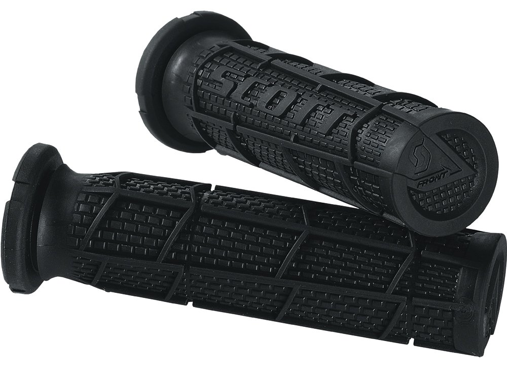 Scott Sports 233926-0001 Black Radial Full Waffle ATV Grips Medium - Durable Motorcycle Handlebar Grips for Off-Road Riding & All-Terrain Vehicles