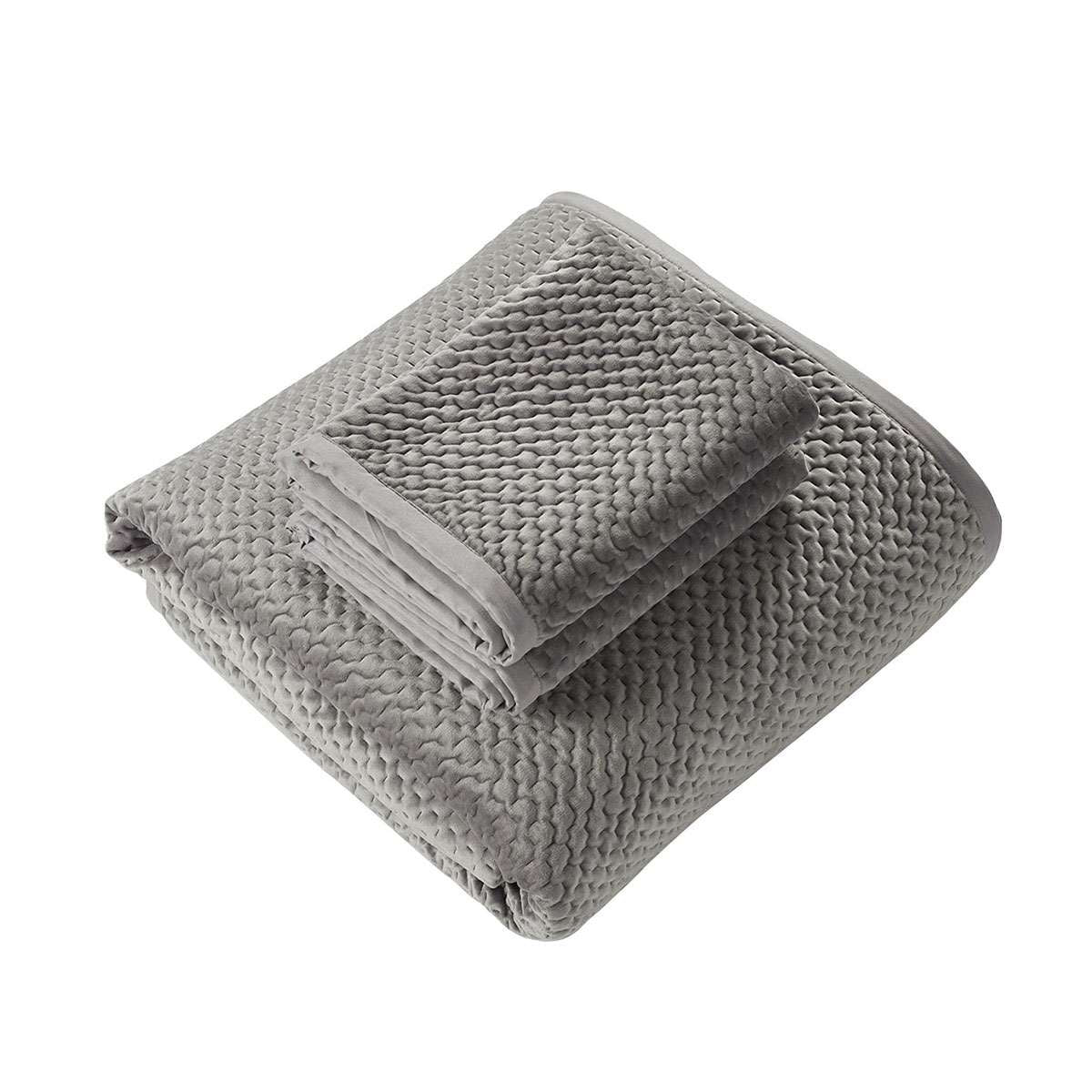 Bianca Stone Harlow Coverlet Set - Queen/King Size Luxury Bedding for Modern Bedrooms | Perfect for Master Suites, Guest Rooms & Cozy Home Decor