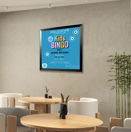 36x36 Poster Frame - Carbon Steel SwingFrame for Wall Art Display - Perfect for Home Decor, Office, Gallery & Exhibitions