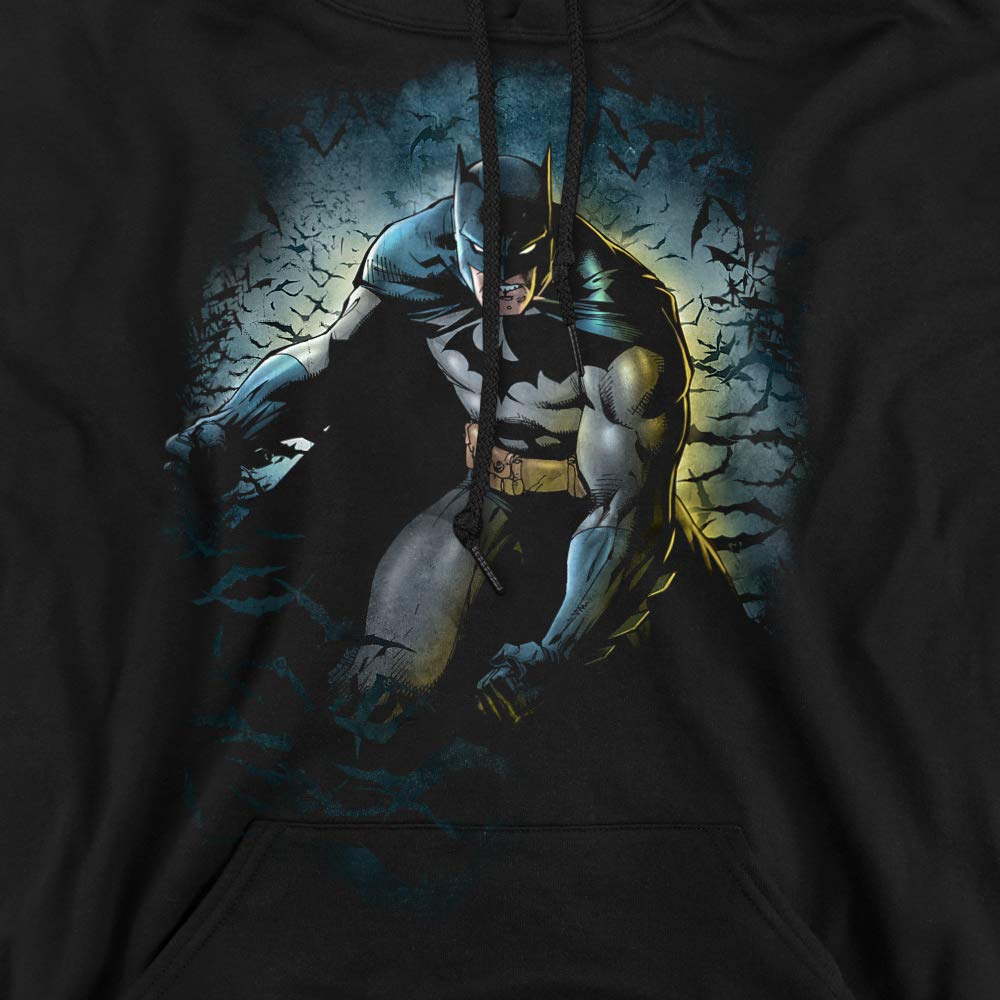 Batman Bat Cave Unisex Adult Pullover Hoodie - DC Comics Superhero Sweatshirt for Men & Women - Perfect for Cosplay, Halloween & Casual Wear