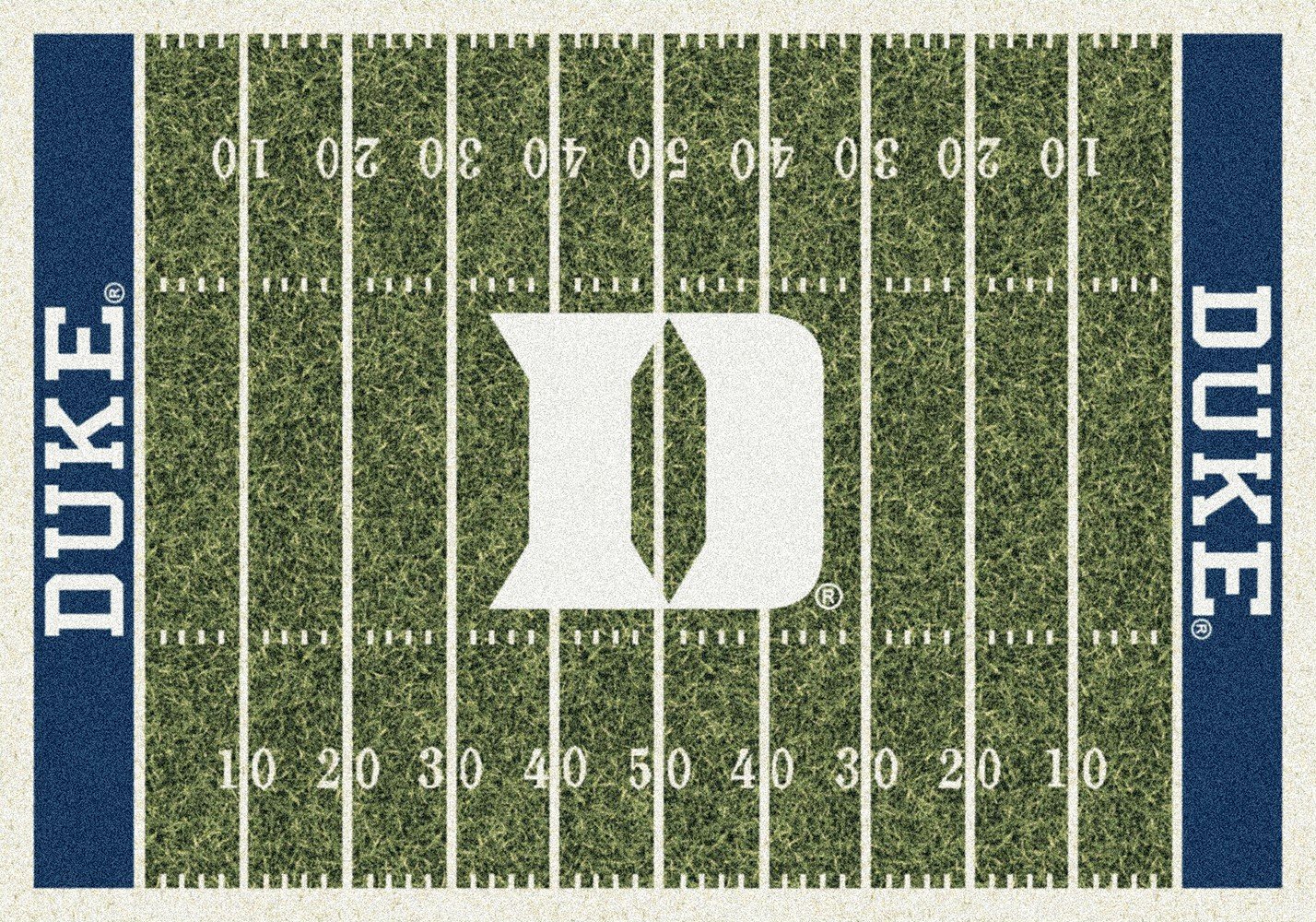Duke Blue Devils NCAA College Team Logo Floor Mats - Non-Slip Home & Office Area Rugs for Living Room, Bedroom, Game Room Decor