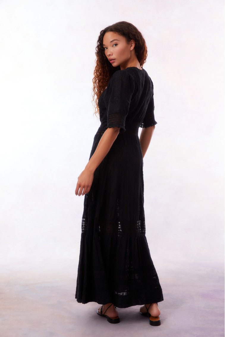 Minka Maxi Dress for Women - Flowy Long Summer Dress with Pockets, Boho Chic Beach Cover Up, Perfect for Vacations, Parties & Casual Outings