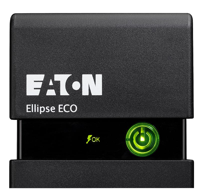 Eaton Ellipse Eco 1200VA UPS Backup Power Supply with 8 IEC-C13 Outlets, USB Port & Shutdown Software - Reliable Offline Uninterruptible Power for Home Office, Gaming PC & Network Equipment Protection