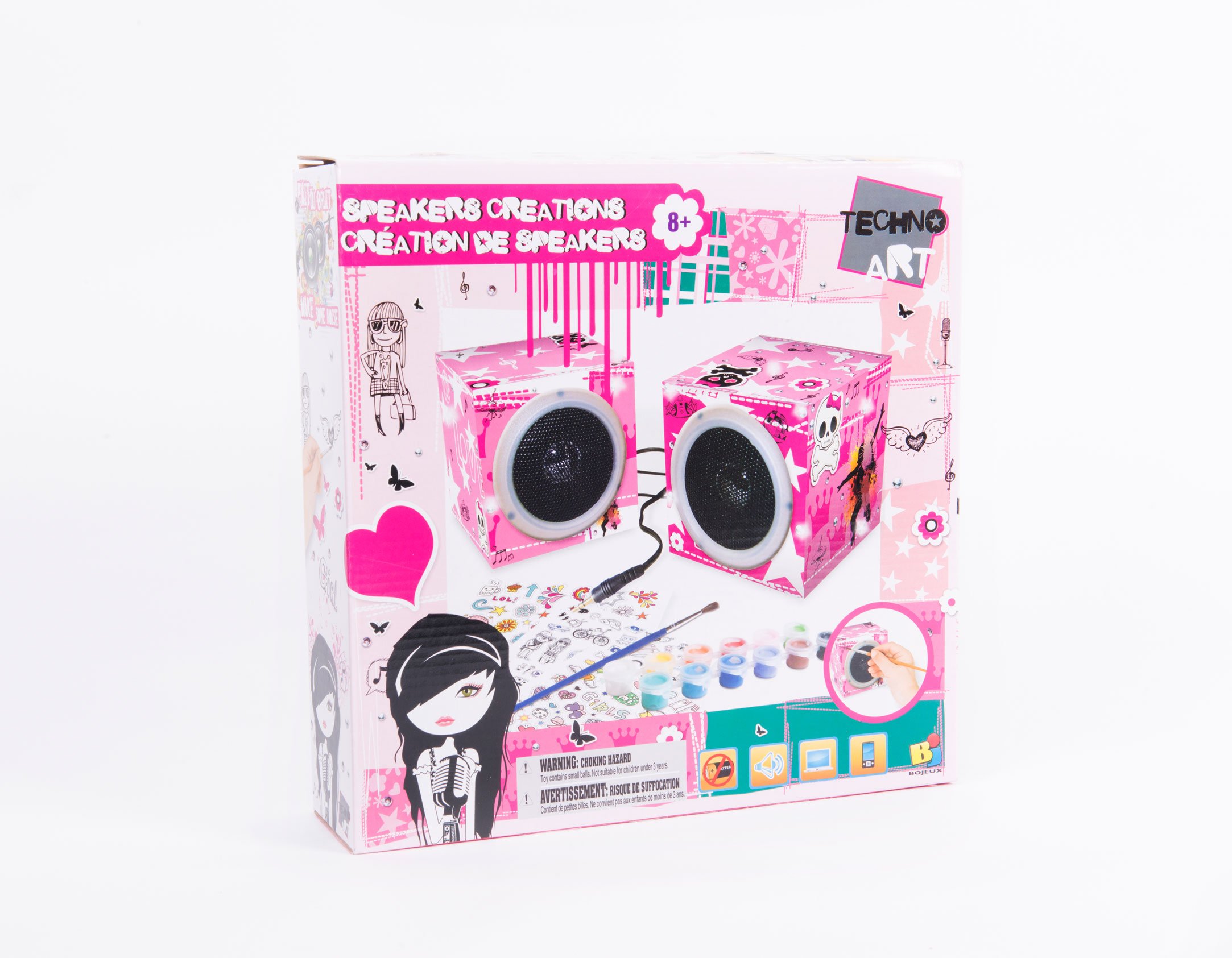 Wireless Bluetooth Speaker with LED Light Show - Portable Party Speaker for Girls, Perfect for Home, Outdoor, and Travel Use