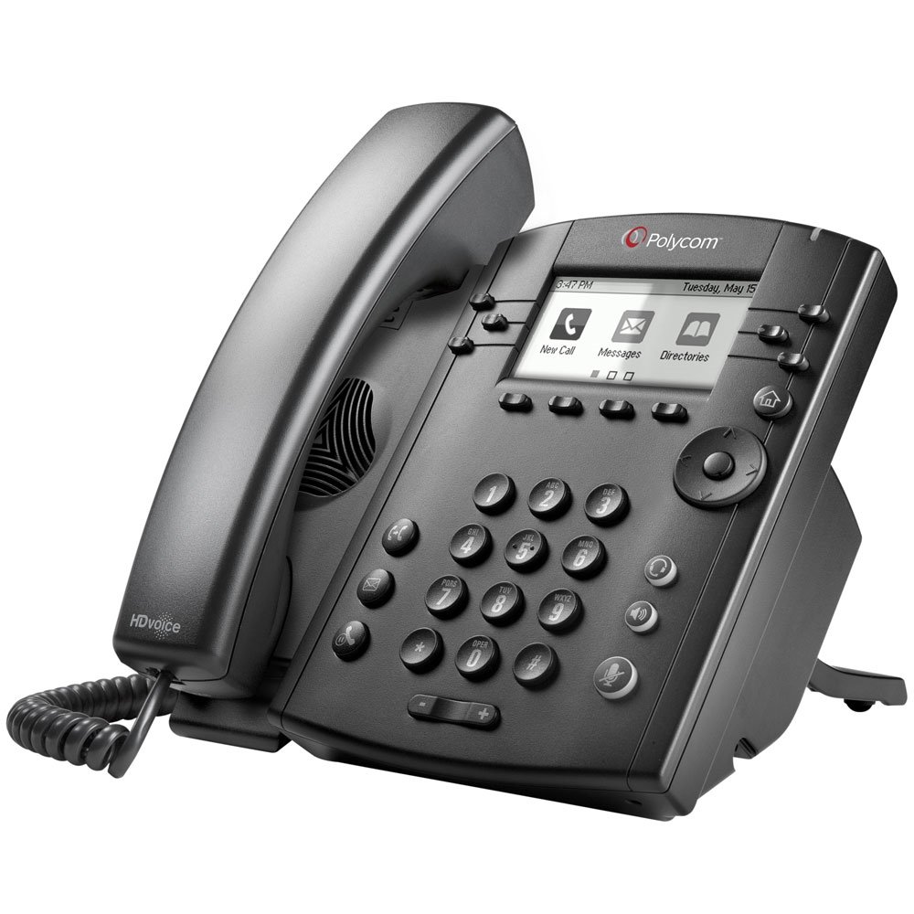 VVX 311 6-Line Gigabit PoE IP Phone for Business VoIP Communication - Perfect for Office, Call Center & Remote Work