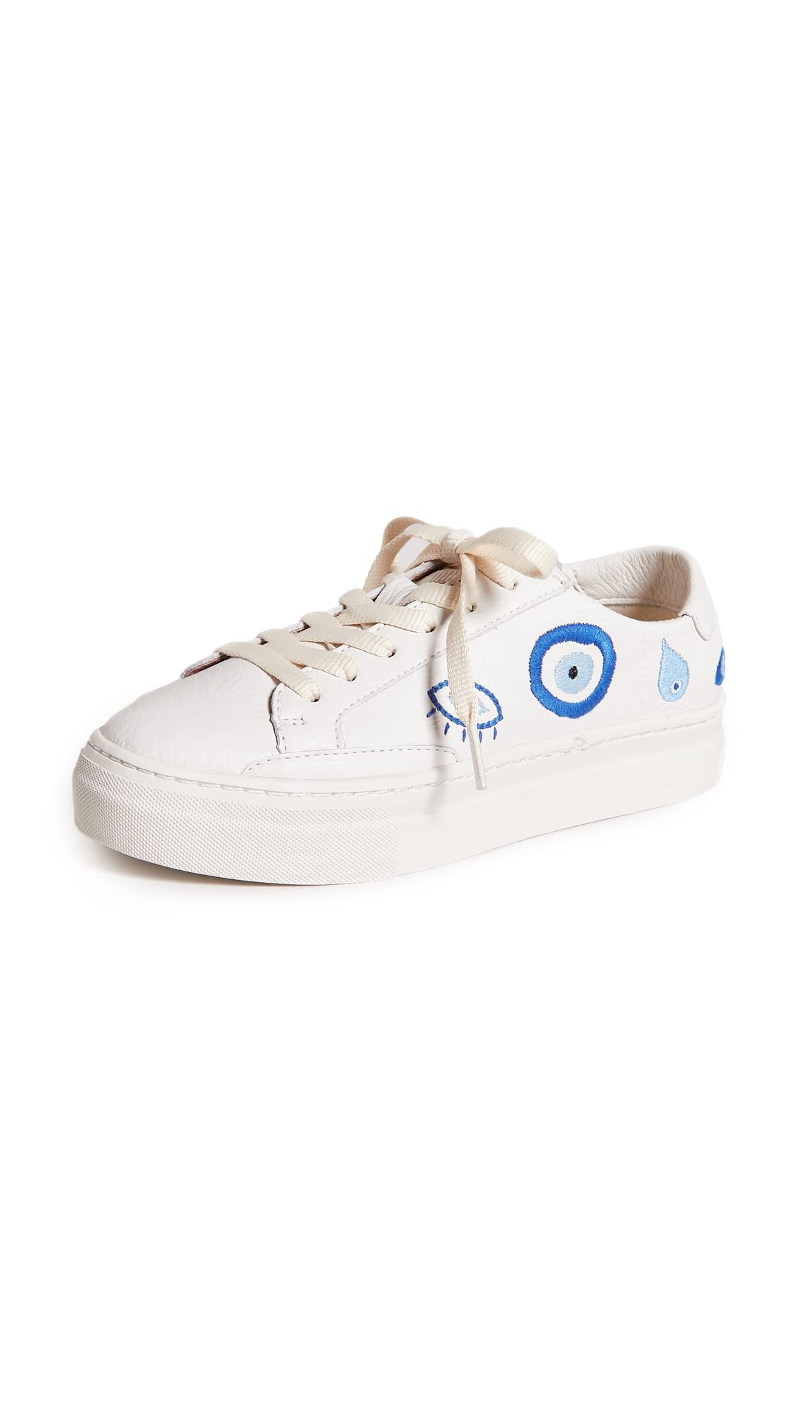 Soludos Women's Ibiza Evil Eye Platform Sneakers - Stylish Casual Shoes for Women | Comfortable Walking & Everyday Wear | Perfect for Summer Outfits, Beach Trips & Boho Fashion