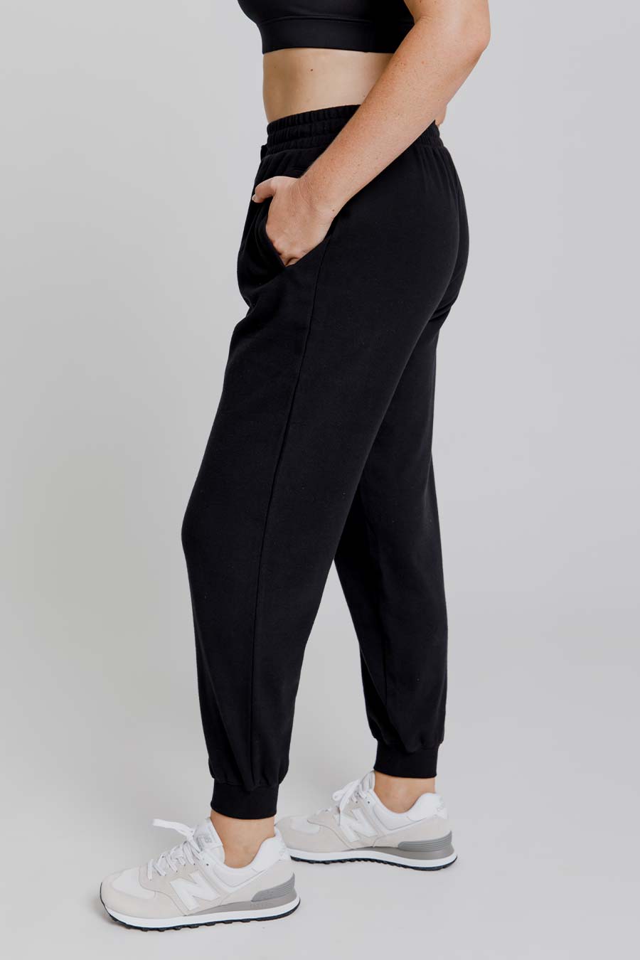 Reset Trackpants for Men - Comfortable Black Jogger Pants for Running, Gym & Casual Wear | Elastic Waist & Breathable Fabric