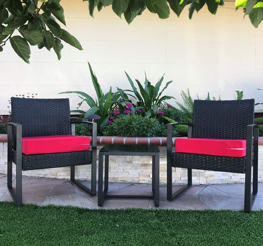 Waterproof UV-Resistant Patio Chair Cushion Cover - Indoor/Outdoor Use, 22x22x4 Inches, Lava Red - Perfect for Poolside, Garden, Deck & Patio Furniture Protection