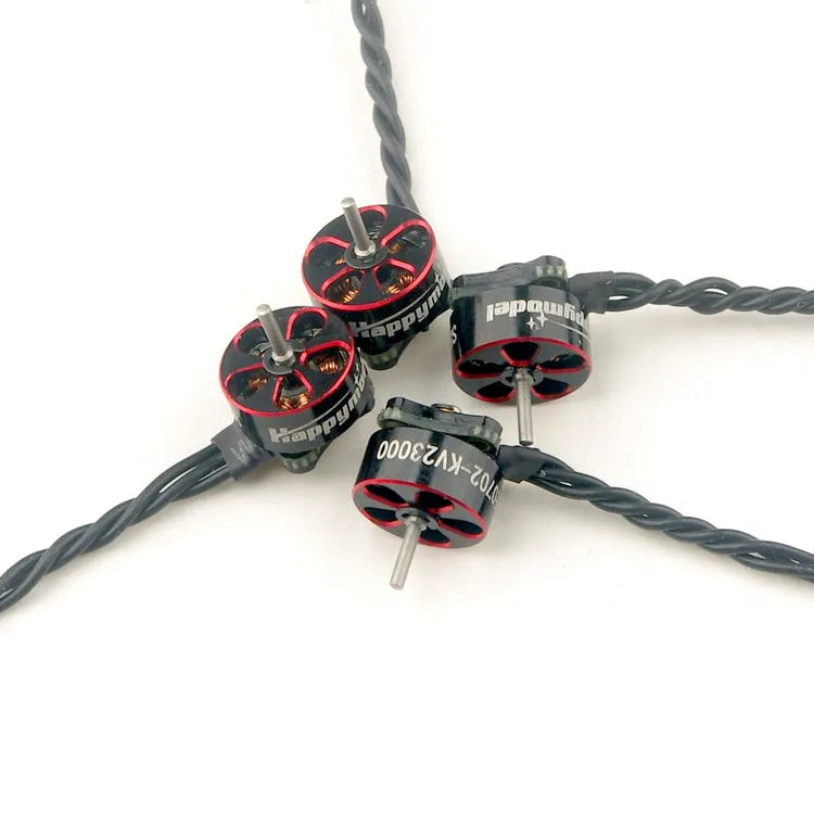 Happymodel SE0702 Brushless Motors - 23000KV, 26000KV, 28000KV Options for 1S FPV Whoop Drones (4-Pack) - Perfect for Indoor Racing and Freestyle FPV Flying