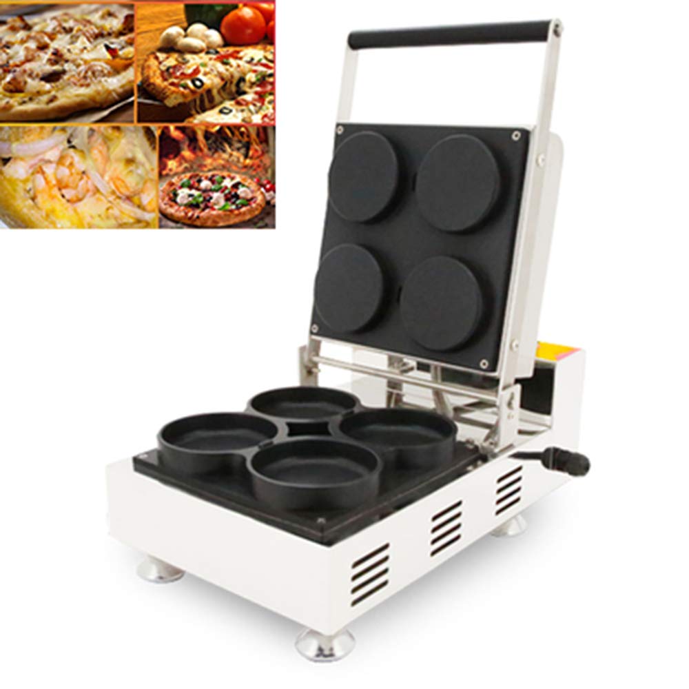LANTAO Mini Pizza Maker Machine - 4-Piece Waffle & Cookie Baking Kit for Home, Party Snacks (110V) | Perfect for Family Cooking, Kids Activities & Entertaining Guests