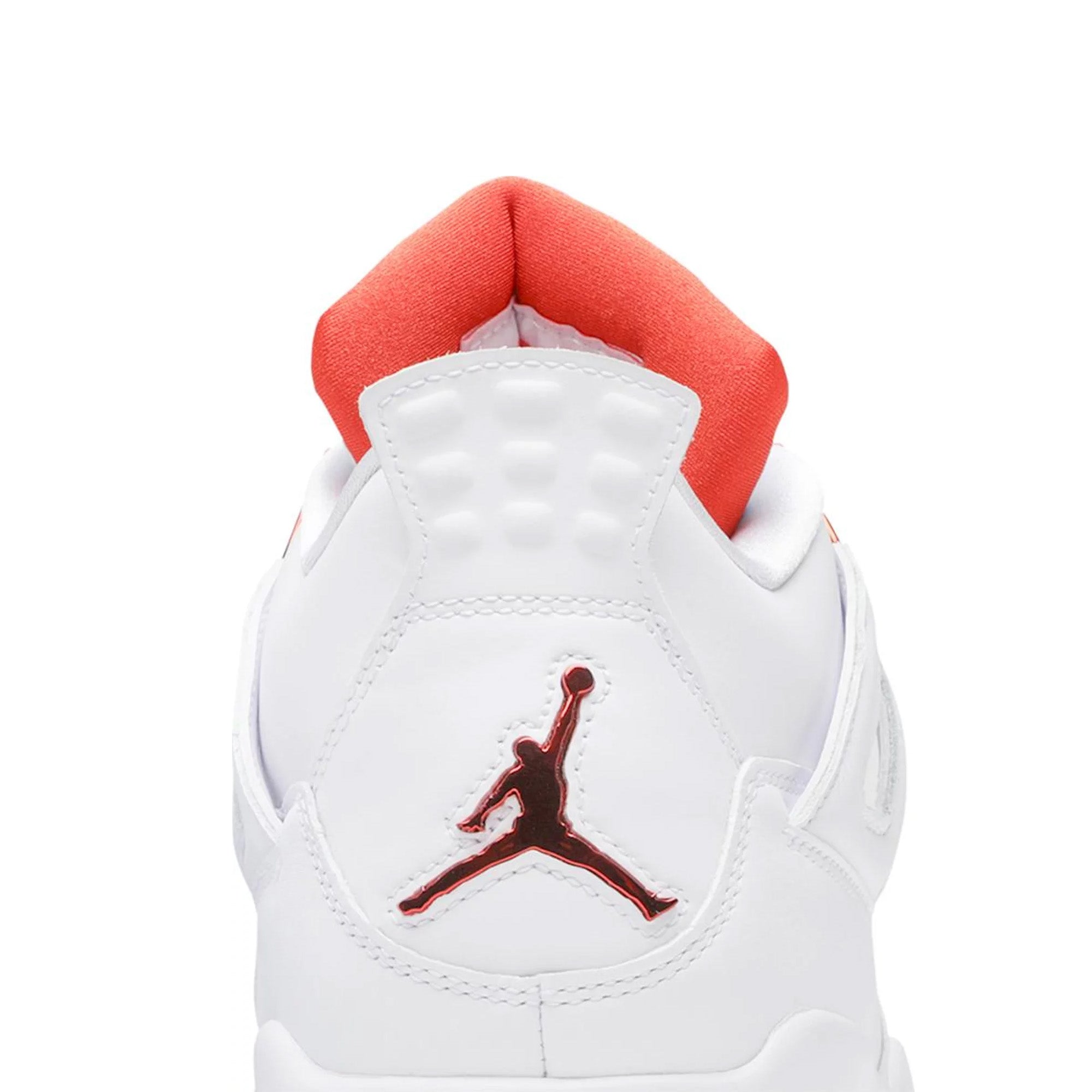 Air Jordan 4 Retro 'Metallic Orange' Men's Basketball Shoes - Limited Edition Sneakers for Streetwear & Casual Style | Perfect for Sneaker Collectors & Basketball Fans
