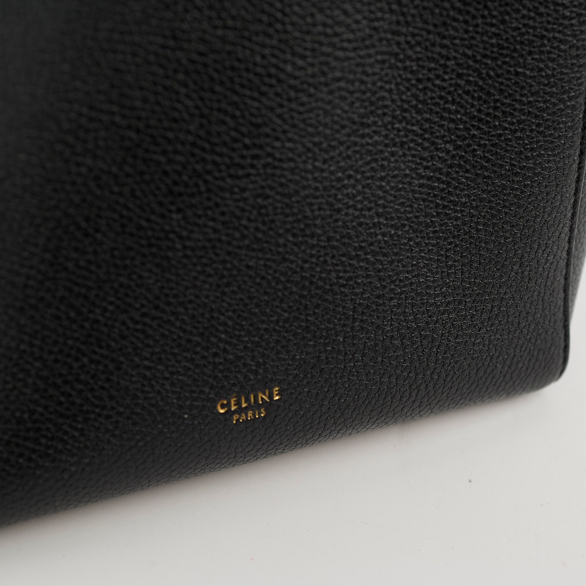 Celine Sangle Bucket Bag Black - Luxury Leather Shoulder Handbag for Women | Perfect for Work, Travel & Everyday Use