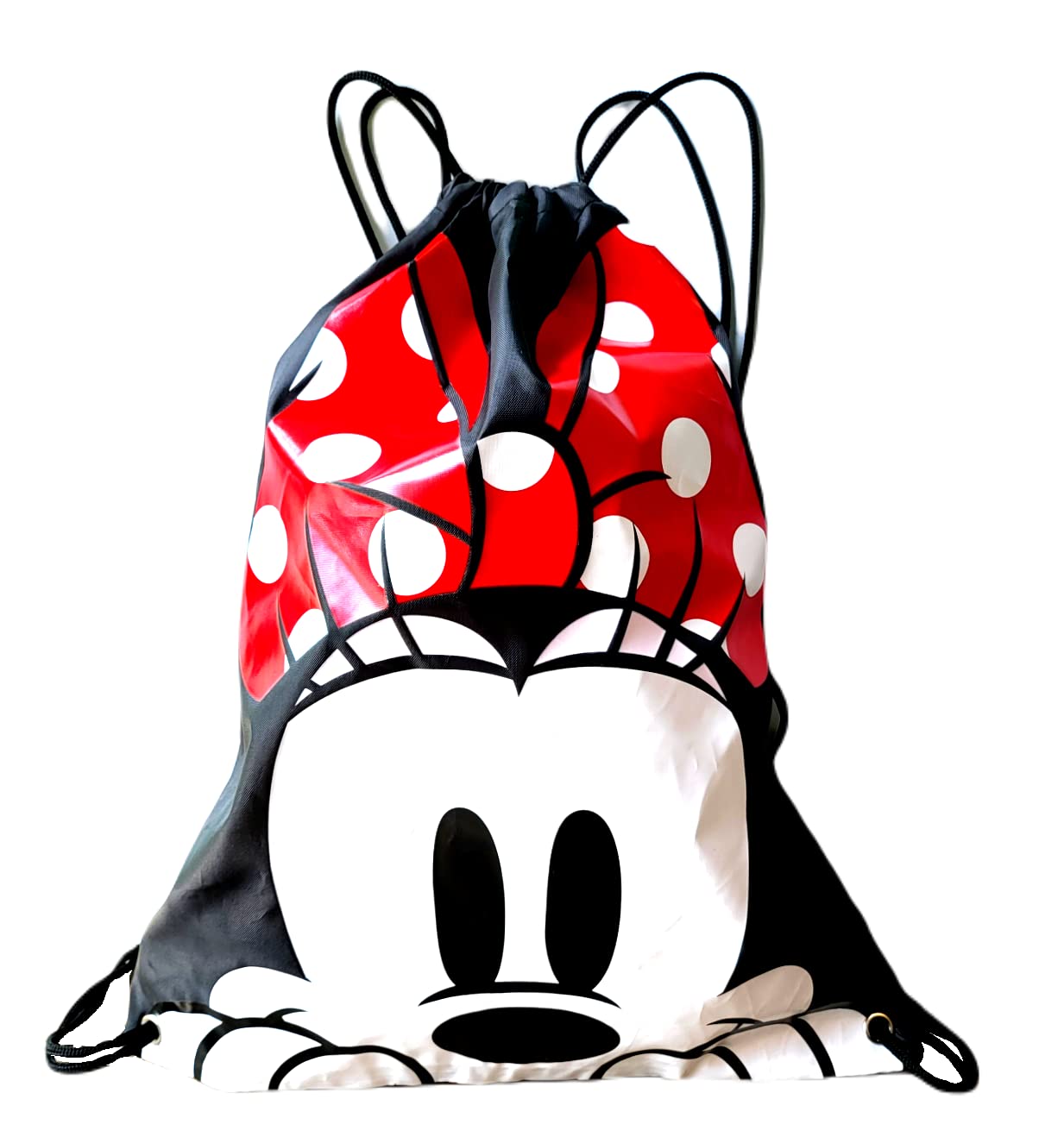 7STAR Mickey and Minnie Mouse Drawstring Backpack 3-Pack - Disney Character Backpacks for Kids, School, Travel & Theme Parks