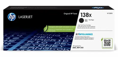 HP 138X High Yield Black Toner Cartridge - Compatible with HP LaserJet Pro Printers | Long-Lasting Printing for Office & Home Use | Ideal for Documents, Reports & Business Materials